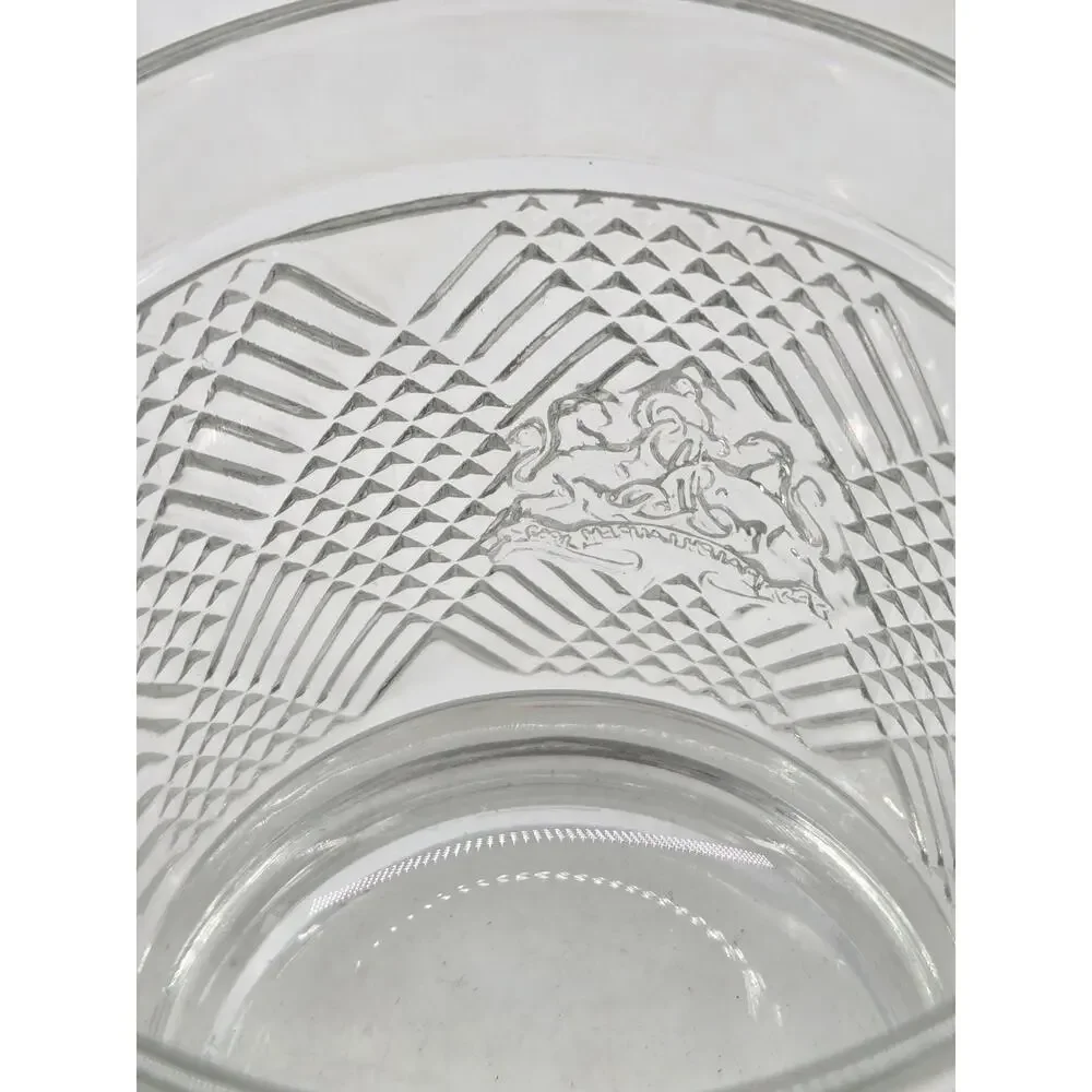 Ralph Lauren Lion Crest Double Old Fashioned Safari Argyle Crystal Whiskey Glass